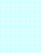 Graph Paper with five lines per inch and heavy index lines on letter-sized paper