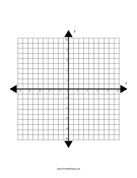 Four Quadrant Cartesian Grid Large Paper