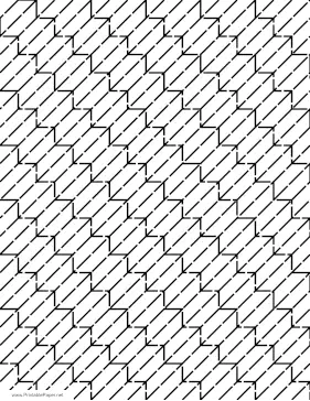 Sashiko Stairs Pattern Paper
