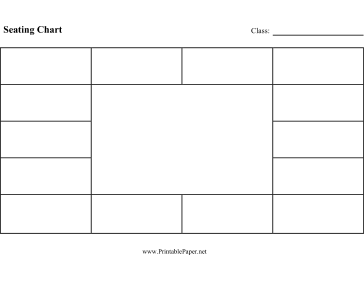 Seating Chart (Rectangle) Paper