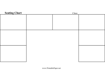 Seating Chart (U-Shaped) Paper
