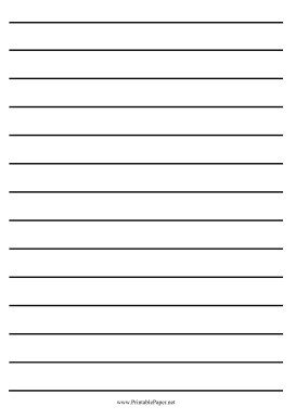 Low Vision Writing Paper - Three Quarter Inch - A4 Paper
