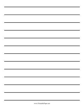 Low Vision Writing Paper - Three Quarter Inch - Letter Paper