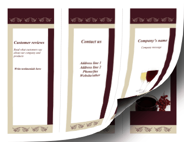 Wine Brochure-Trifold Paper
