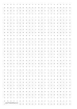 Dot Paper with three dots per inch on A4-sized paper Paper