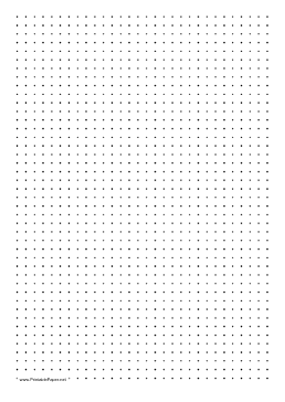 Dot Paper with four dots per inch on A4-sized paper Paper