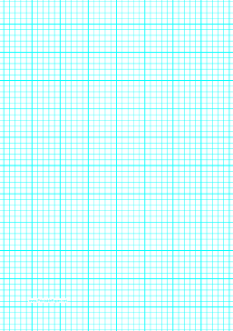 Graph Paper with five lines per inch and heavy index lines on A4-sized paper Paper