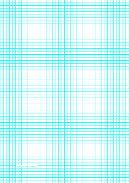 Graph Paper with one line per 5 millimeters and centimeter index lines on A4 paper Paper