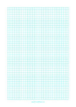 Graph Paper with one line every 5 mm on letter-sized paper Paper