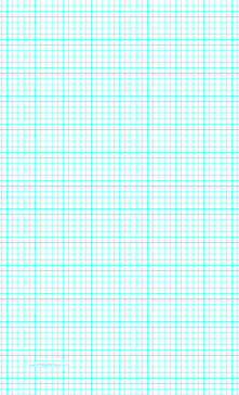 Graph Paper with five lines per inch on legal-sized paper Paper