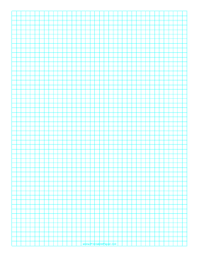 Graph Paper with one line every 5 mm on A4 paper Paper