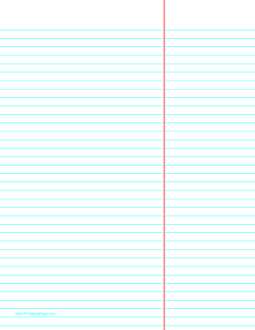 Law Ruled Paper - Reversed Paper