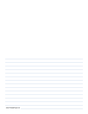 Writing Paper with Room for Picture (blue lines) Paper