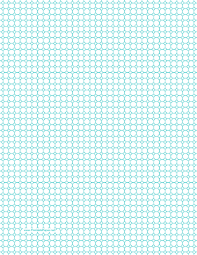 Octagon Graph Paper with 1/4-inch spacing on letter-sized paper Paper