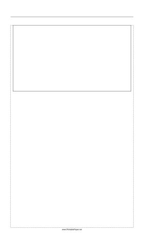 Storyboard with 1x1 grid of 16:9 (widescreen) screens on legal paper Paper