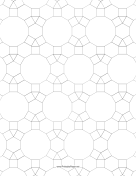 3.4.6.4,4.6.12 Tessellation Small paper
