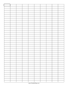 Graph Paper - 3x1 Grid paper