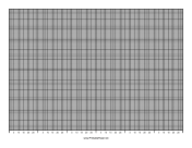 Calendar - 6 Months by Days - 120 Divisions with Index Lines - Landscape paper