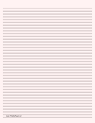 Lined Paper - Pale Red - Narrow Black Lines paper