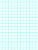 Diagonals Right With Third-Inch Grid paper