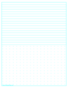 Dots And Lines Letter paper