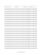 Full Page Traditional Check Register paper
