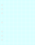 Grid Portrait Letter 5 Per Inch Hole Punch paper