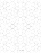 Pentagons and Hexagons Tiled Small paper