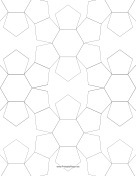 Pentagons and Hexagons Tiled paper