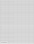 Graph Paper - Light Gray - One Inch Grid paper