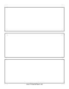 Three Row Comic Page paper
