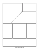 Top Angled Comic Page paper
