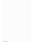 Dot Paper with three dots per inch on A4-sized paper paper