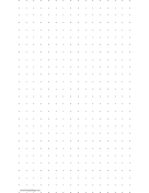 Dot Paper with two dots per inch on legal-sized paper paper