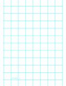 Graph Paper with one line per inch and heavy index lines on A4-sized paper paper