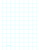 Graph Paper with one line per inch on A4-sized paper paper