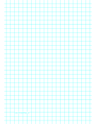 Graph Paper with one line per centimeter on A4 paper paper