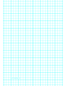 Graph Paper with three lines per inch and heavy index lines on A4-sized paper paper
