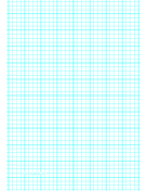 Graph Paper with four lines per inch and heavy index lines on A4-sized paper paper