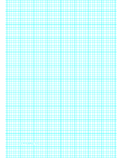 Graph Paper with six lines per inch and heavy index lines on A4-sized paper paper