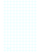 Graph Paper with one line per inch on ledger-sized paper paper