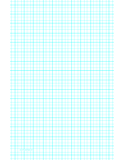 Graph Paper with three lines per inch and heavy index lines on ledger-sized paper paper