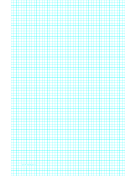 Graph Paper with four lines per inch and heavy index lines on ledger-sized paper paper
