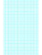 Graph Paper with six lines per inch and heavy index lines on ledger-sized paper paper