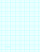 Graph Paper with three lines per inch and heavy index lines on letter-sized paper paper
