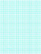 Graph Paper with one line per 5 millimeters and centimeter index lines on letter-sized paper paper