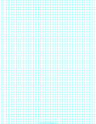 Graph Paper with one line every 5 mm on A4 paper paper