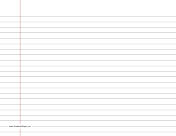 Lined Paper wide-ruled on letter-sized paper in landscape orientation paper