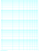 Log-log paper with logarithmic horizontal axis (one decade) and logarithmic vertical axis (five decades) on letter-sized paper paper