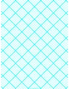 Graph Paper for Quilting with 5 Lines per inch and heavy index lines paper